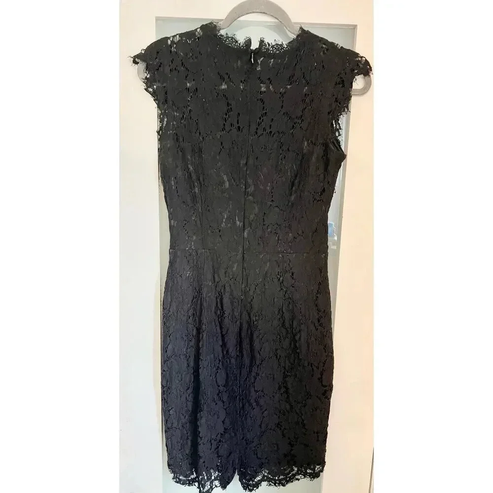 Miusol Women's Floral Lace Slim Evening Cocktail Lined Mini Dress Size Medium - Picture 3 of 14